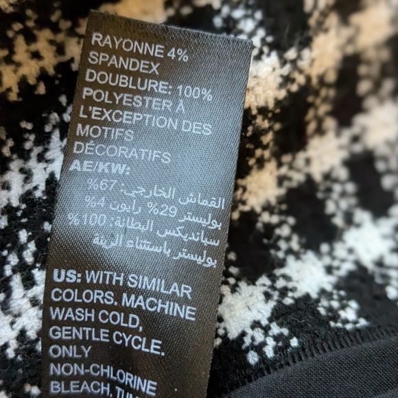 🖤 White House Black Market Plaid Tweed Double Breasted Blazer Jacket - Size 8 - Picture 10 of 10